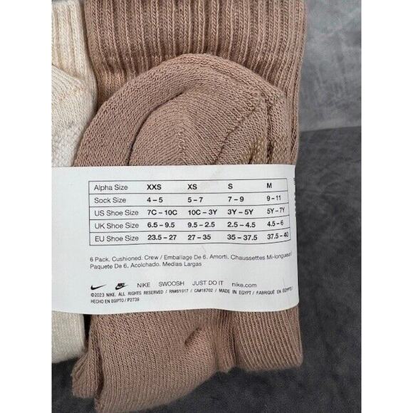 Nike Dri-Fit Cushioned Crew Socks Size XSS YTH 7C - 10C (6 Pack) - Picture 4 of 6